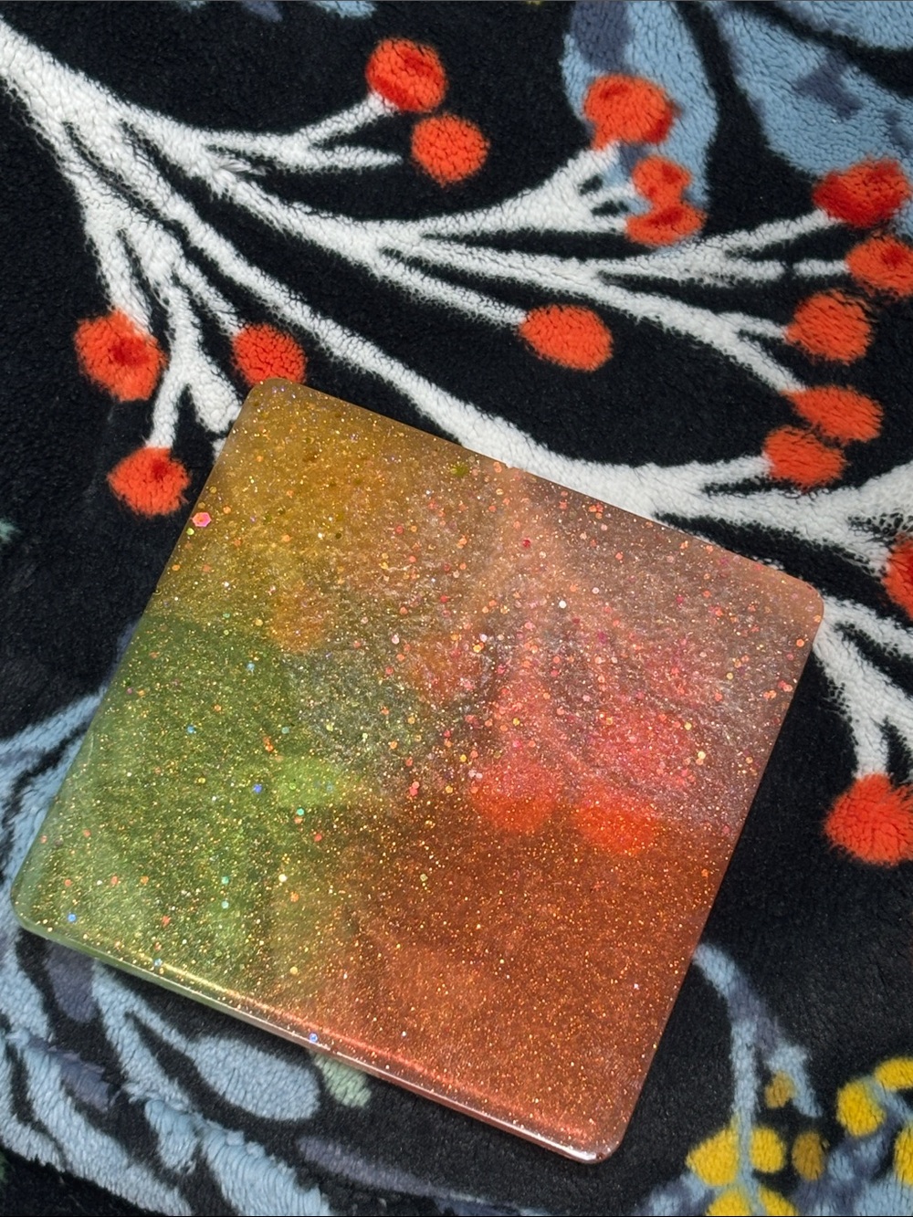 Colorful Glitter Coaster (handmade)